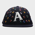 Crystal Stud Cap - Navy