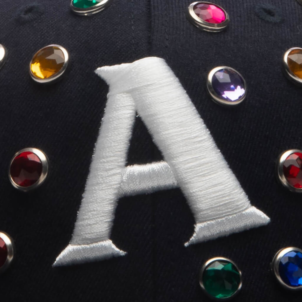Crystal Stud Cap - Navy