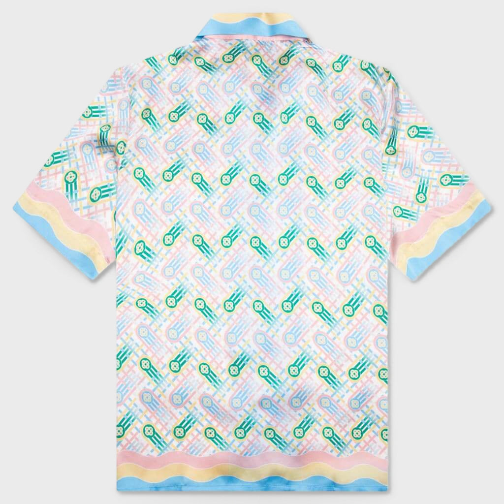 Cuban Collar S/S Shirt - Ping Pong Print