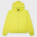 Cursive Applique Zip Hood - Lime