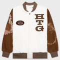 Holiday Honor the Gift Letterman Jacket - Bone