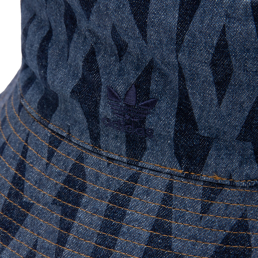 Reversible Monogram Bucket Hat - Dark Blue