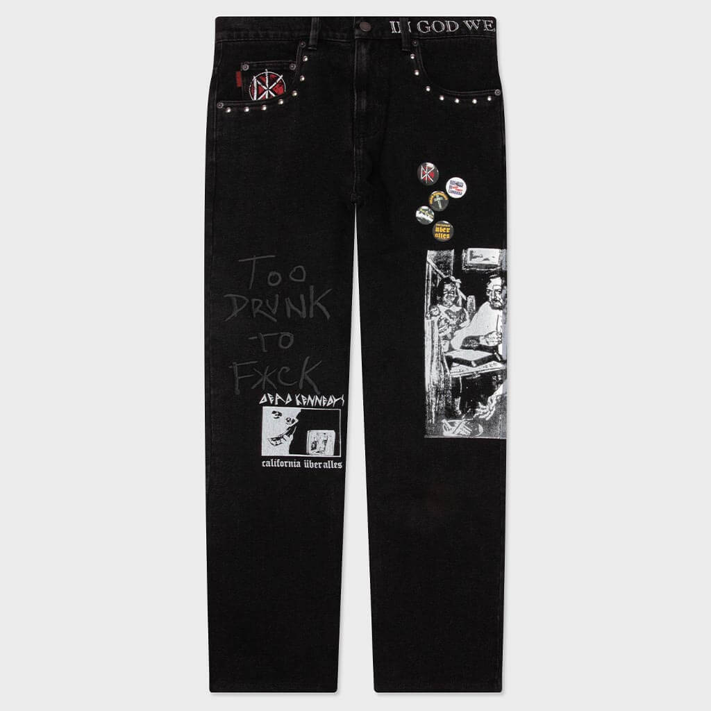 DIY Straight Leg Pants - Black