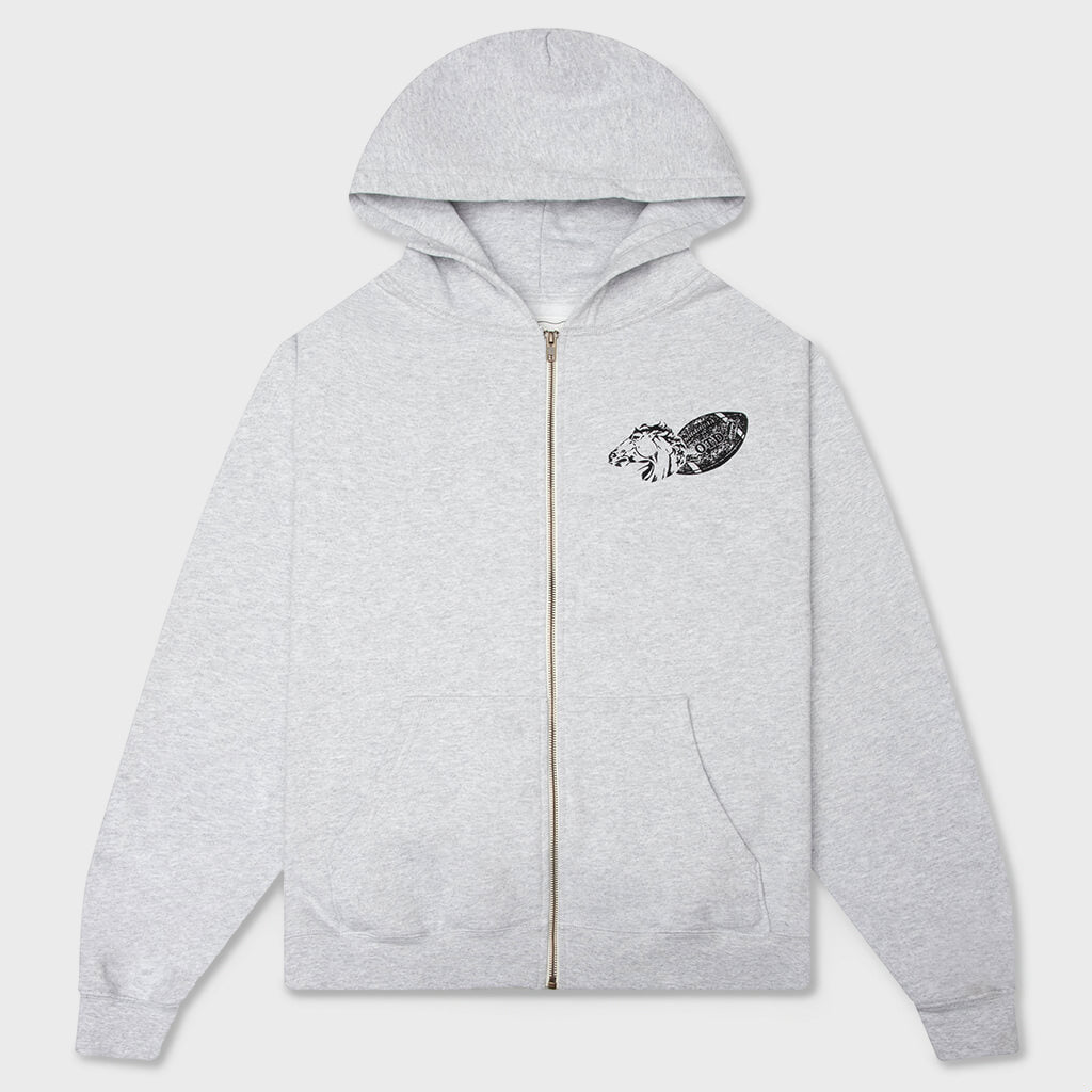 Days USA Zip Up Hoodie - Heather Grey