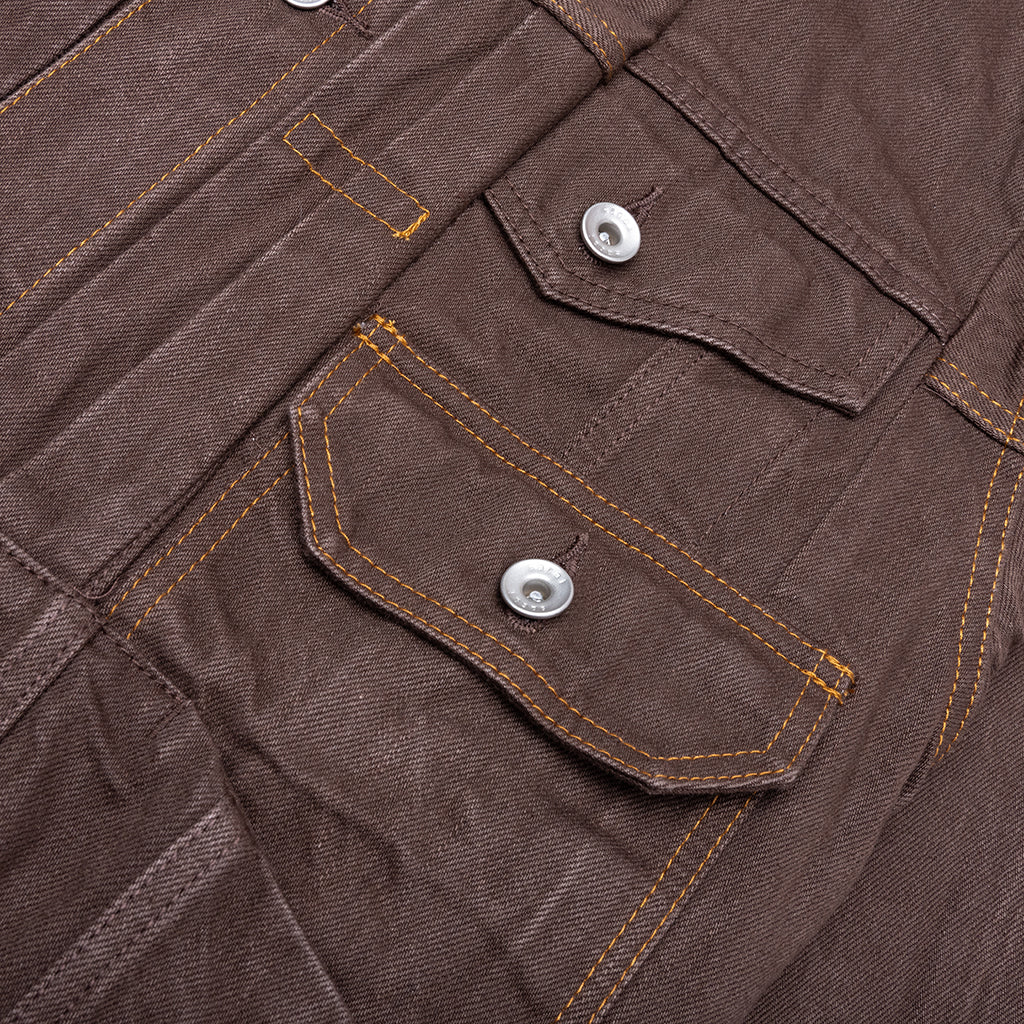 Denim Jacket - Brown