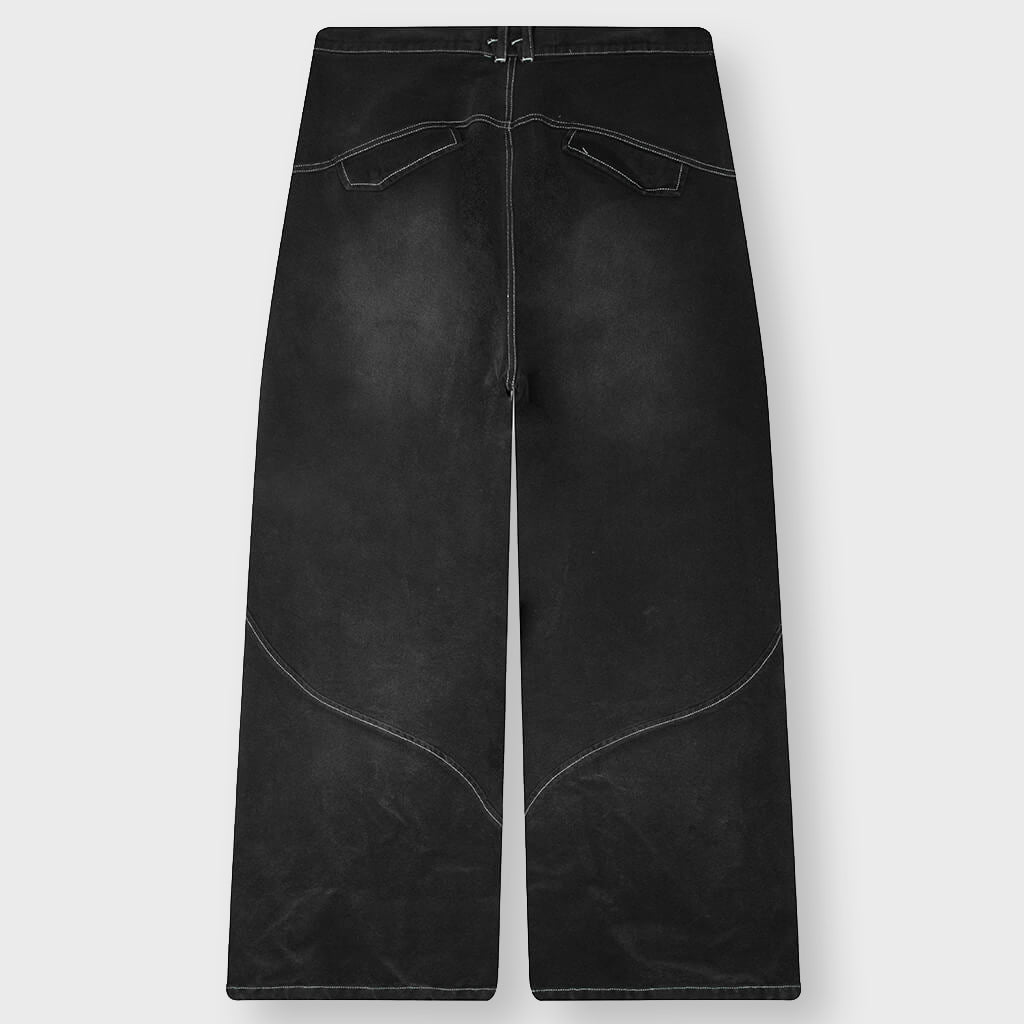 Sun Bleached Slant Pant - Washed Black