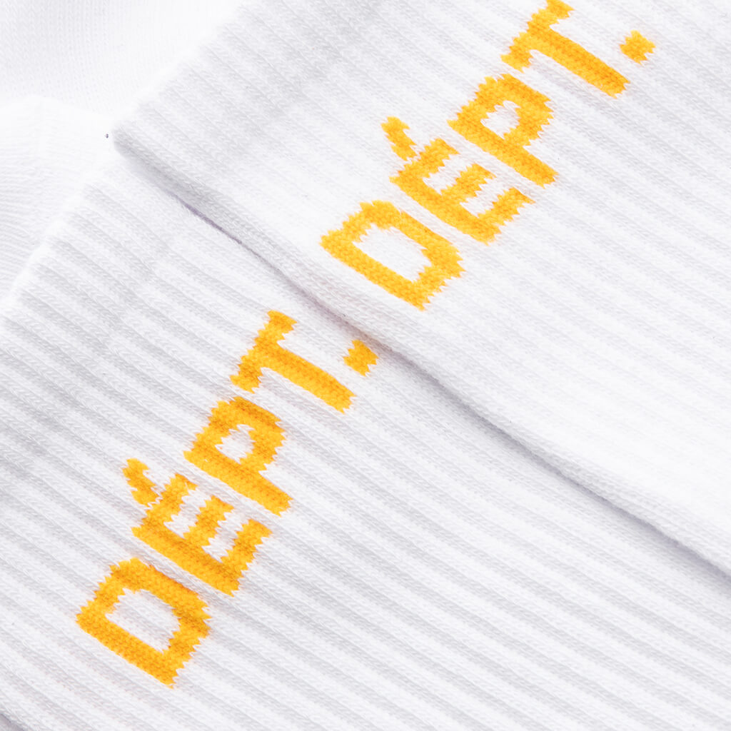 Dépt. Socks - White/Yellow