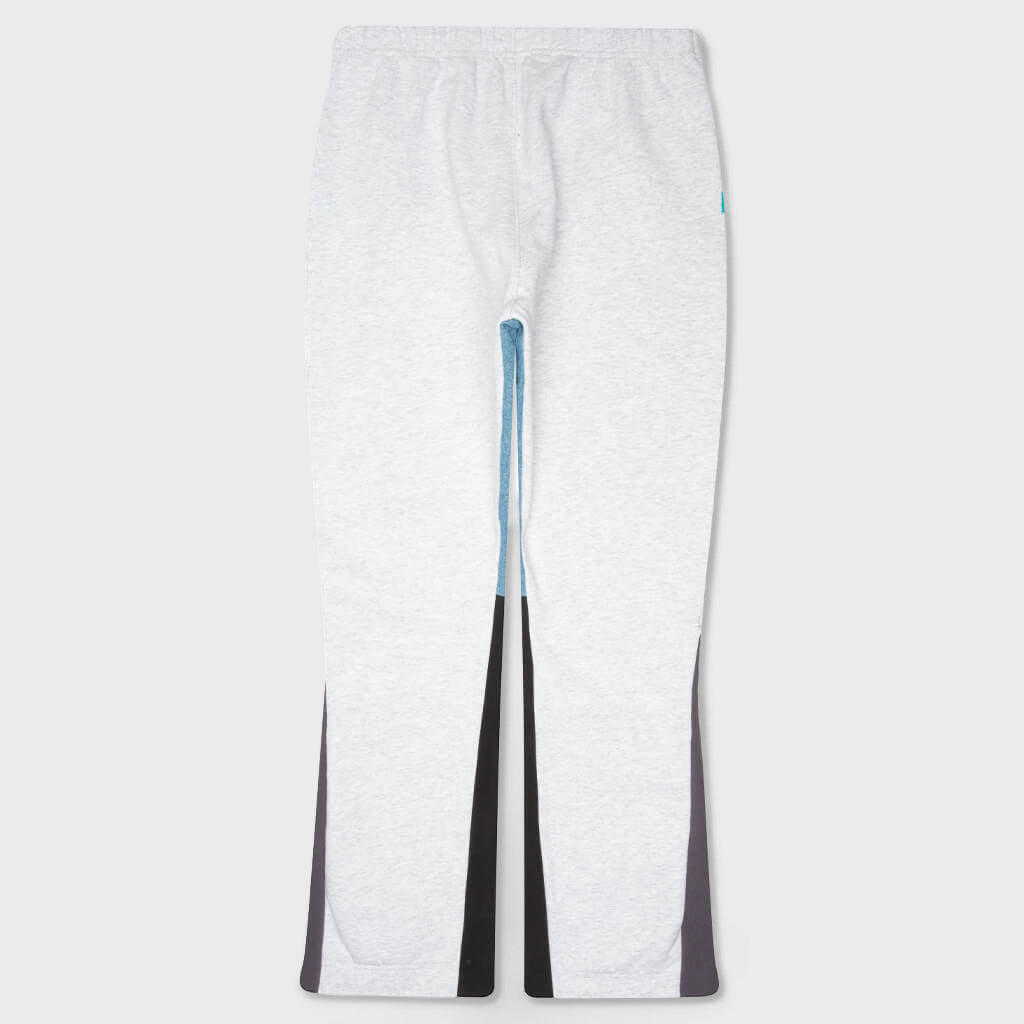 Dépt Logo Painted Sweatpant Flares - Light Heather Grey/Navy/Black