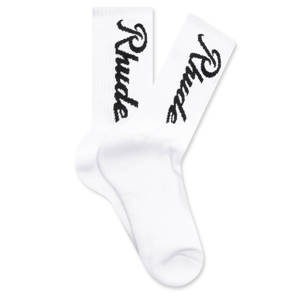 Destinado Script Sock - White/Black