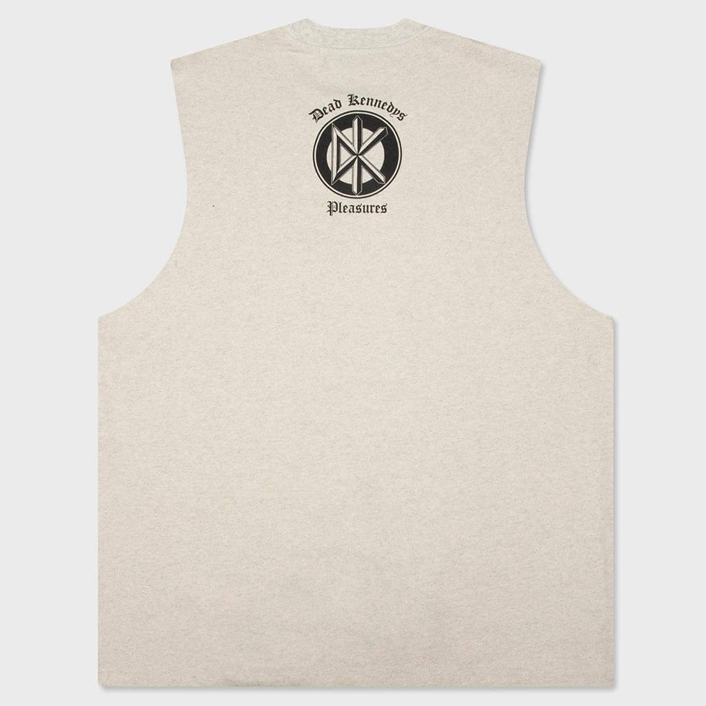Destroy Cut Off T-Shirt - Grey Melange
