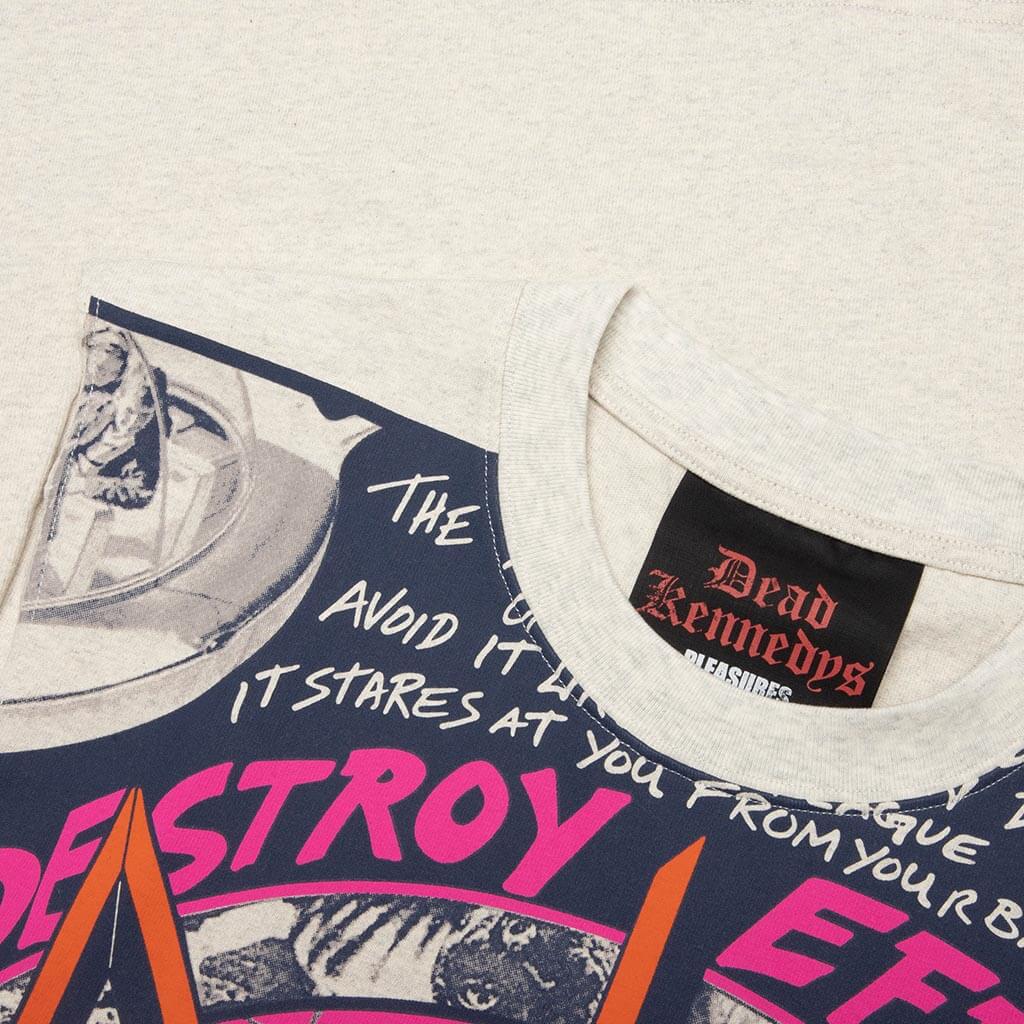 Destroy Cut Off T-Shirt - Grey Melange