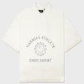 Destroyed Short Sleeve Polo - Egg White