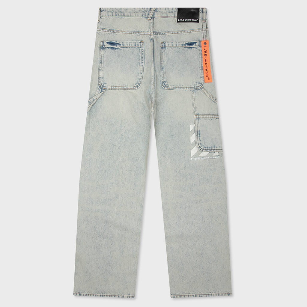Diag Carpenter Jeans - Blue Ash