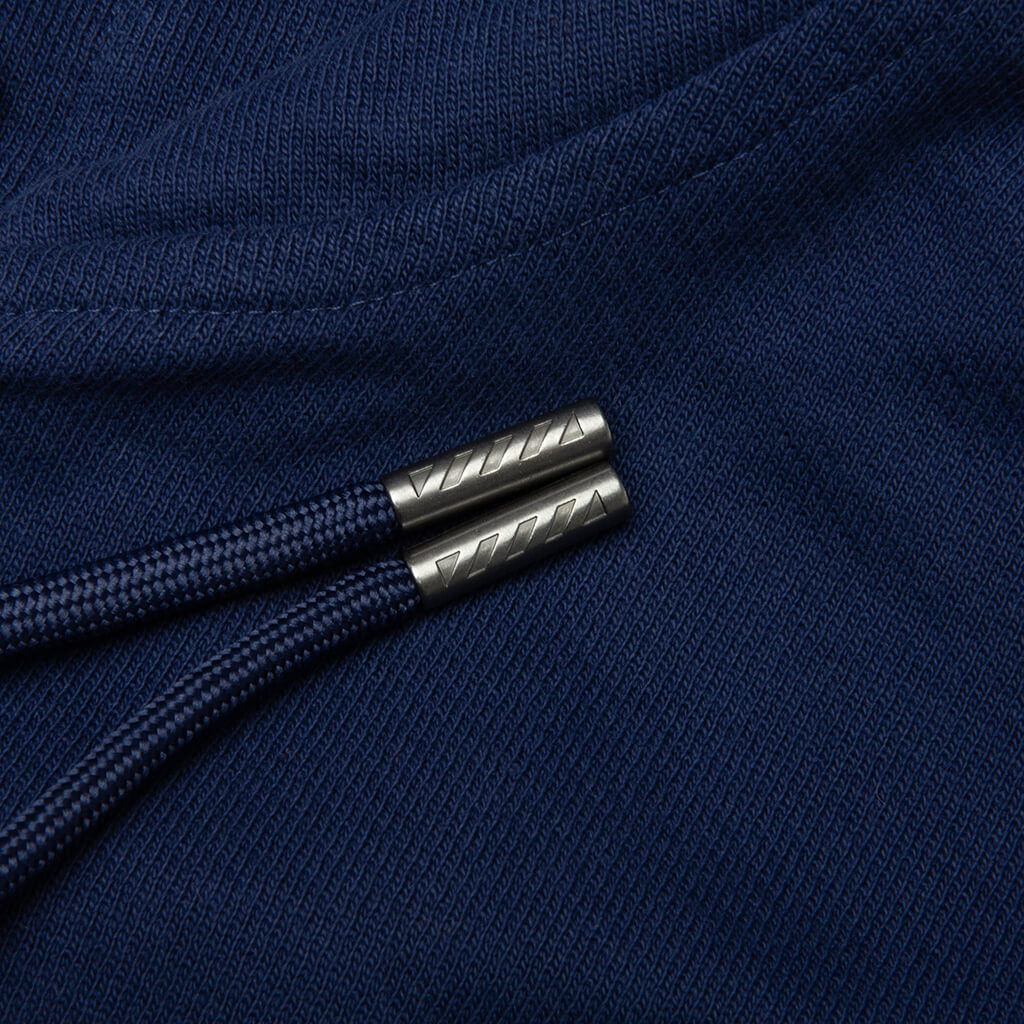 Core Diagonal Zip Hoodie - Marine