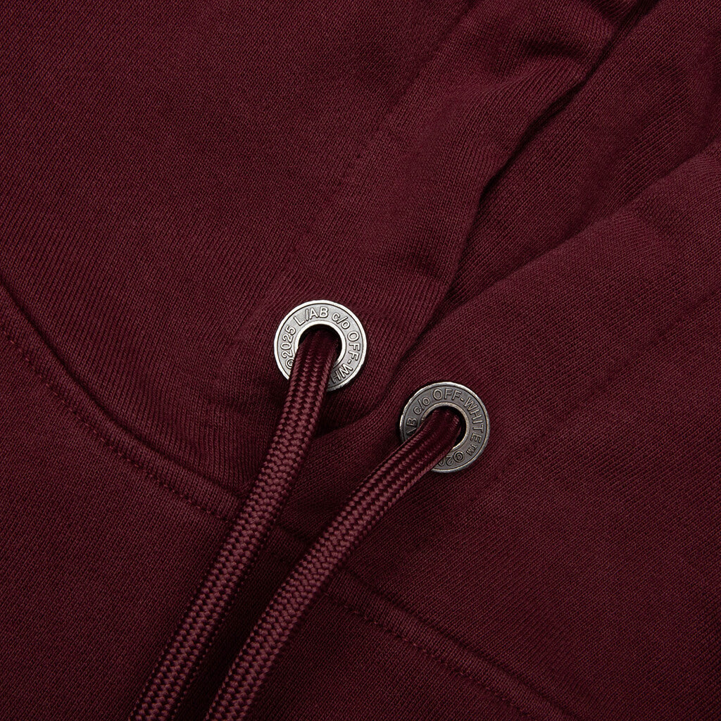 Diag Garment Wash Hoodie - Red Dahlia