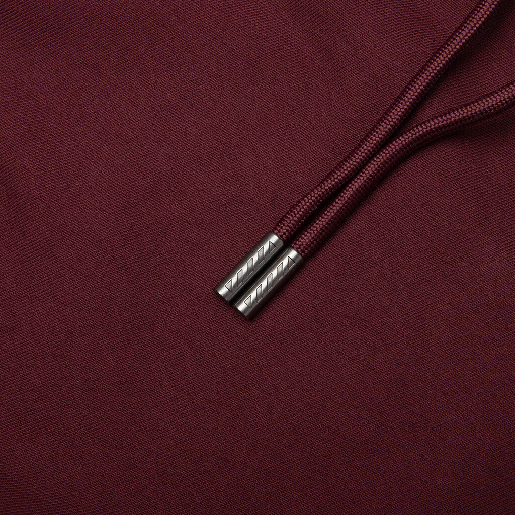 Diag Garment Wash Hoodie - Red Dahlia
