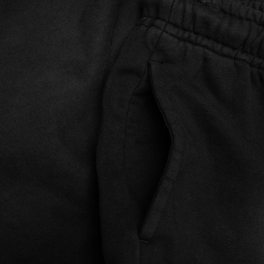 Diag Garment Wash Shorts - Black