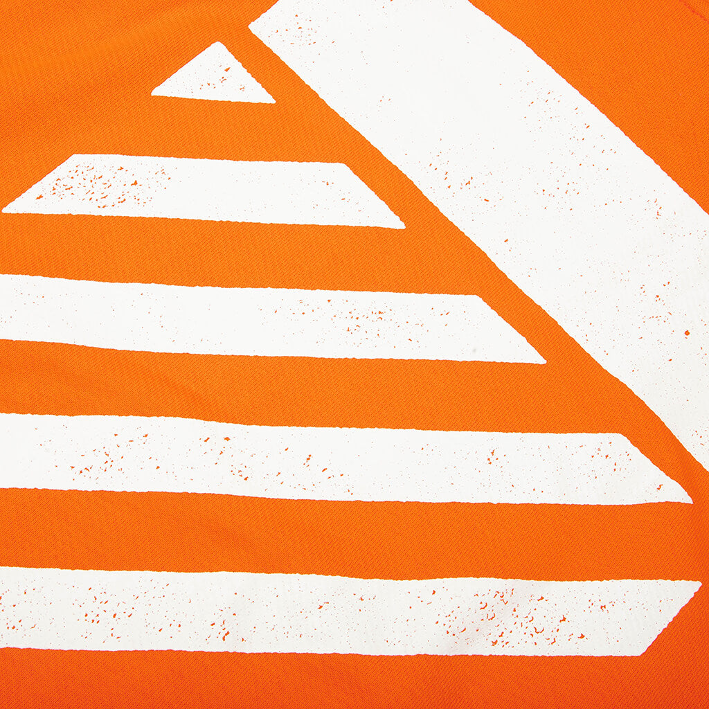 Core Diagonal Hoodie - Orange Tiger
