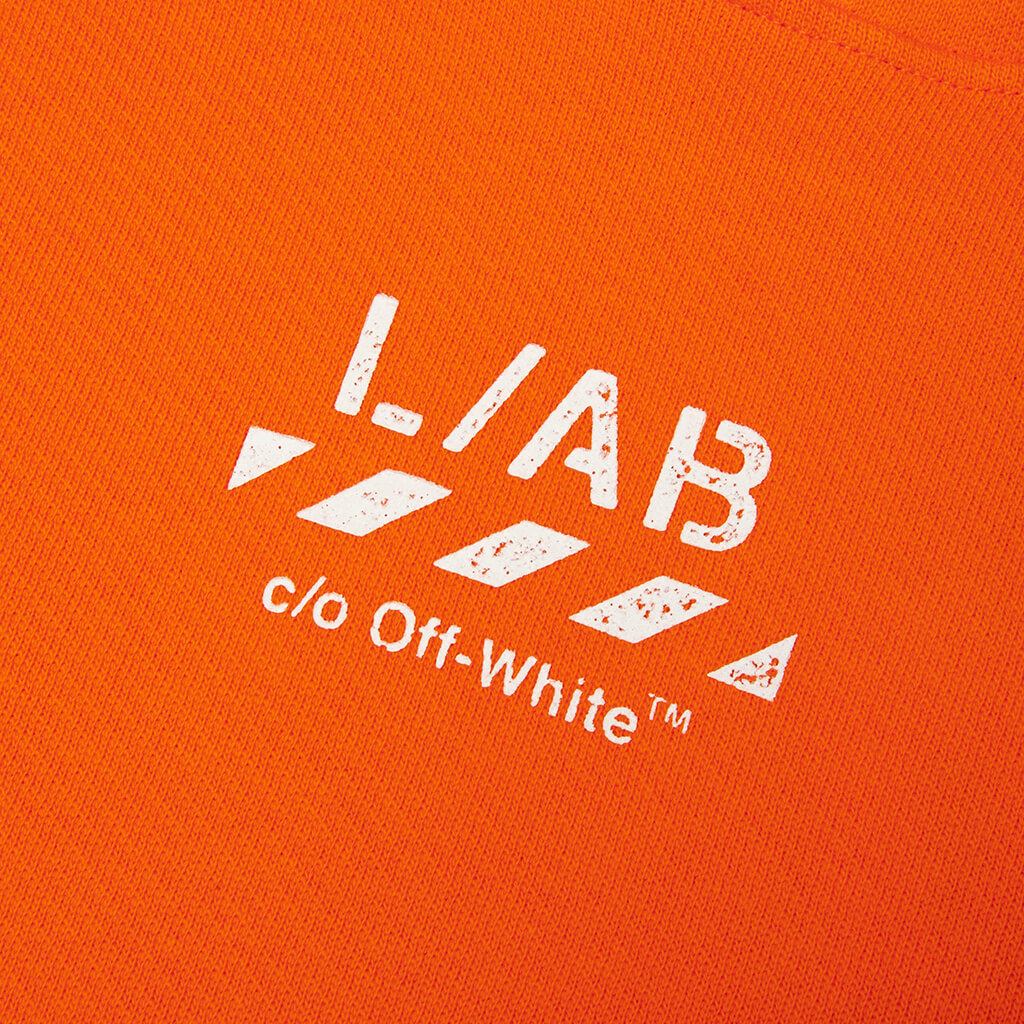 Core Diagonal Hoodie - Orange Tiger