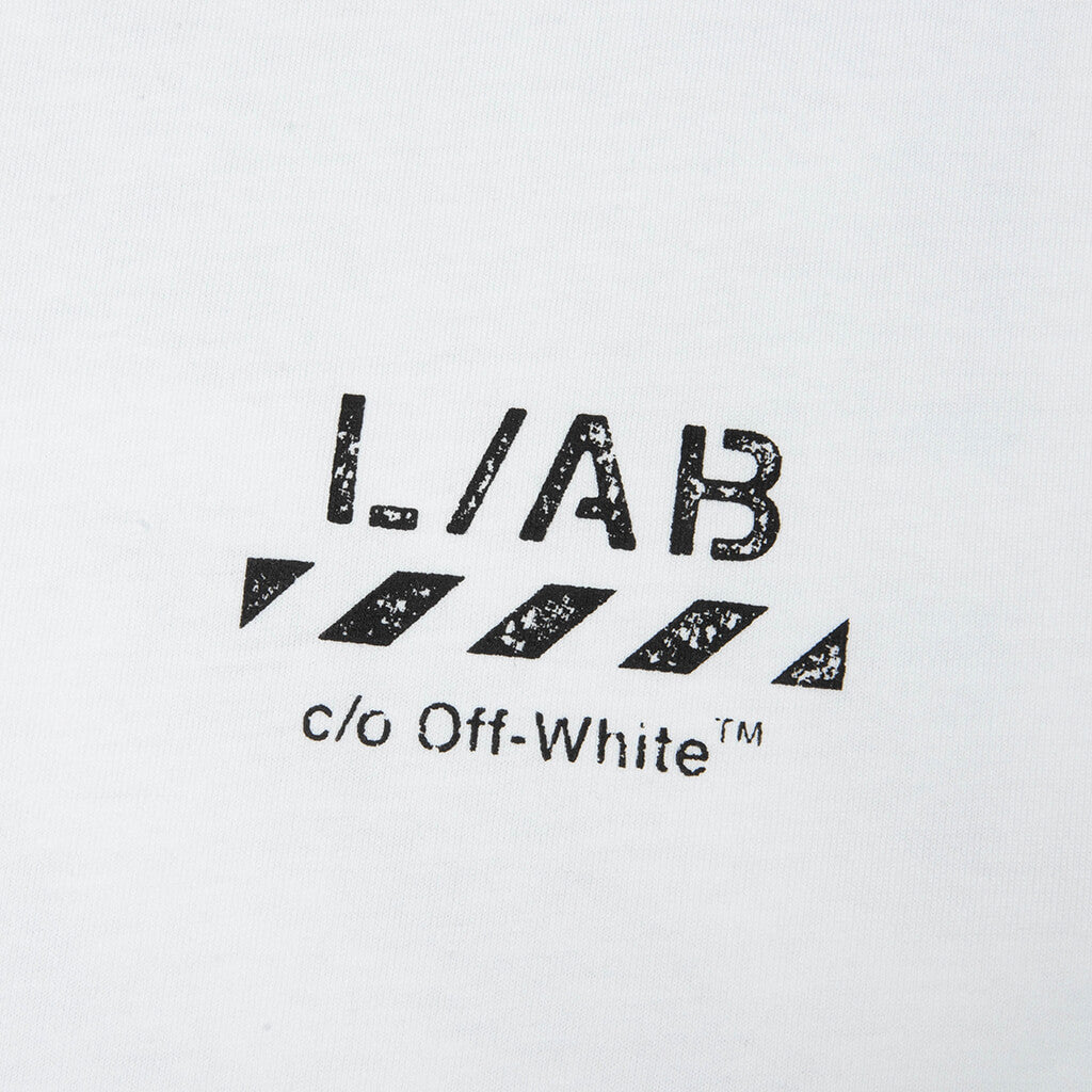 Core Diagonal S/S Tee - White