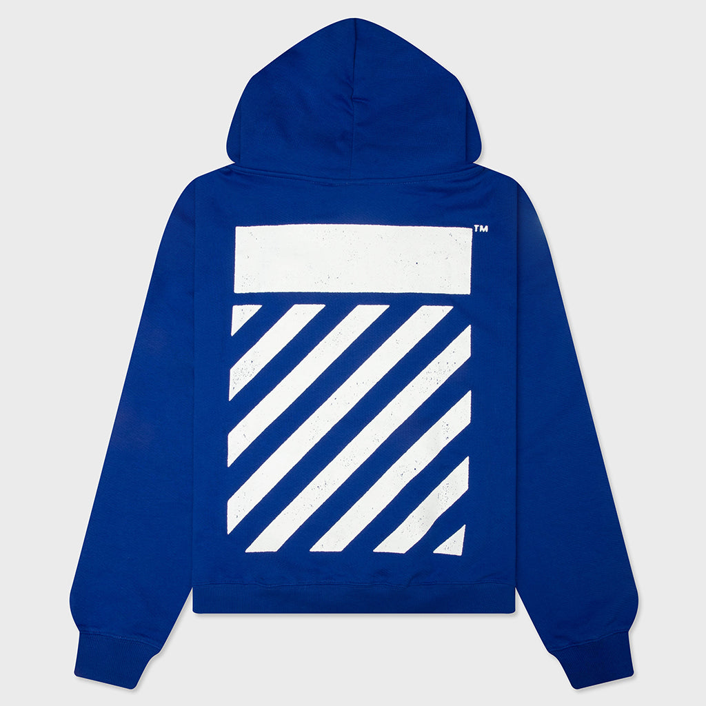 Core Diagonal Hoodie - Cobalt Blue