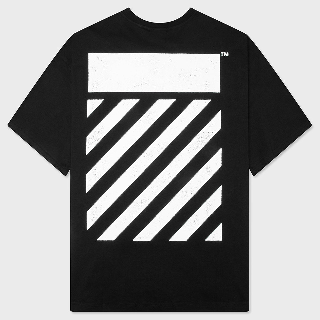 Core Diagonal S/S Tee - Black