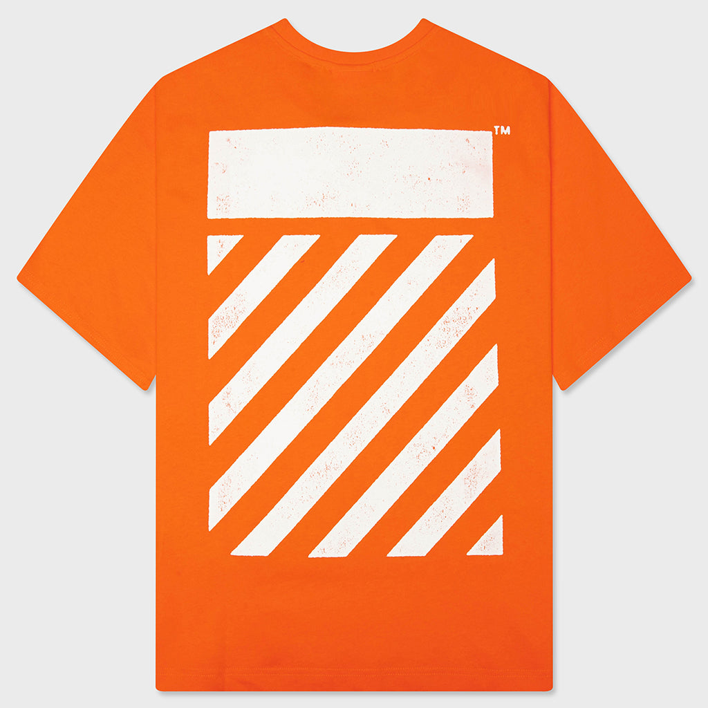 Core Diagonal S/S Tee - Orange Tiger