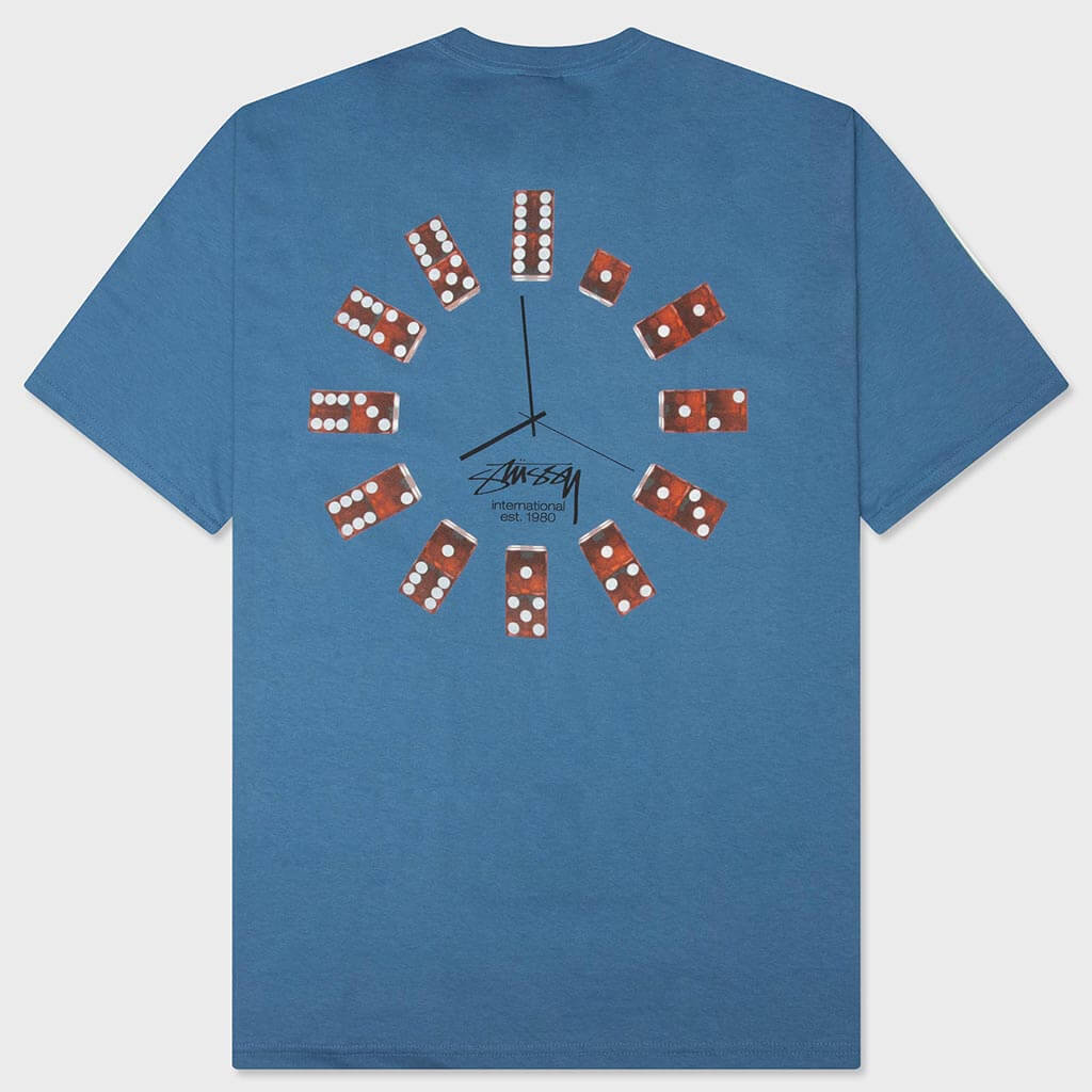 Dice Clock Tee - Blue