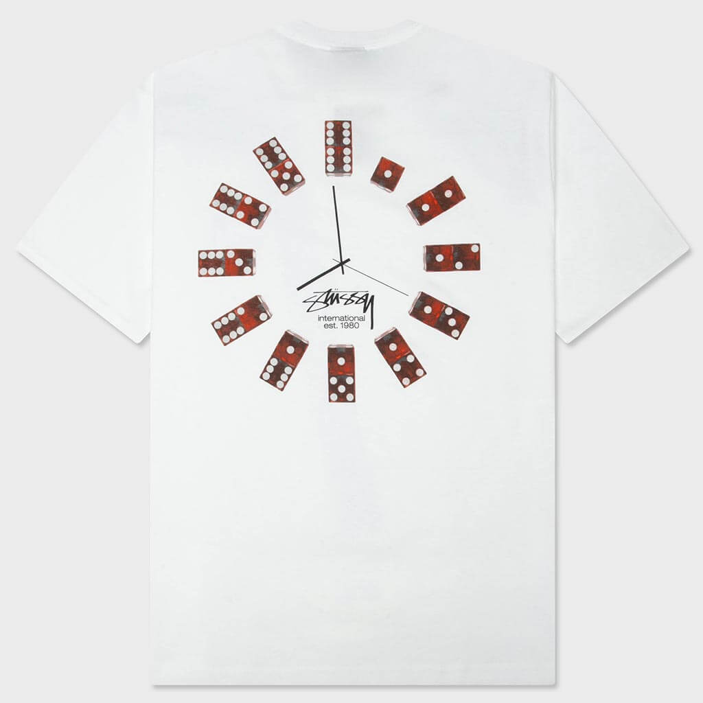 Dice Clock Tee - White