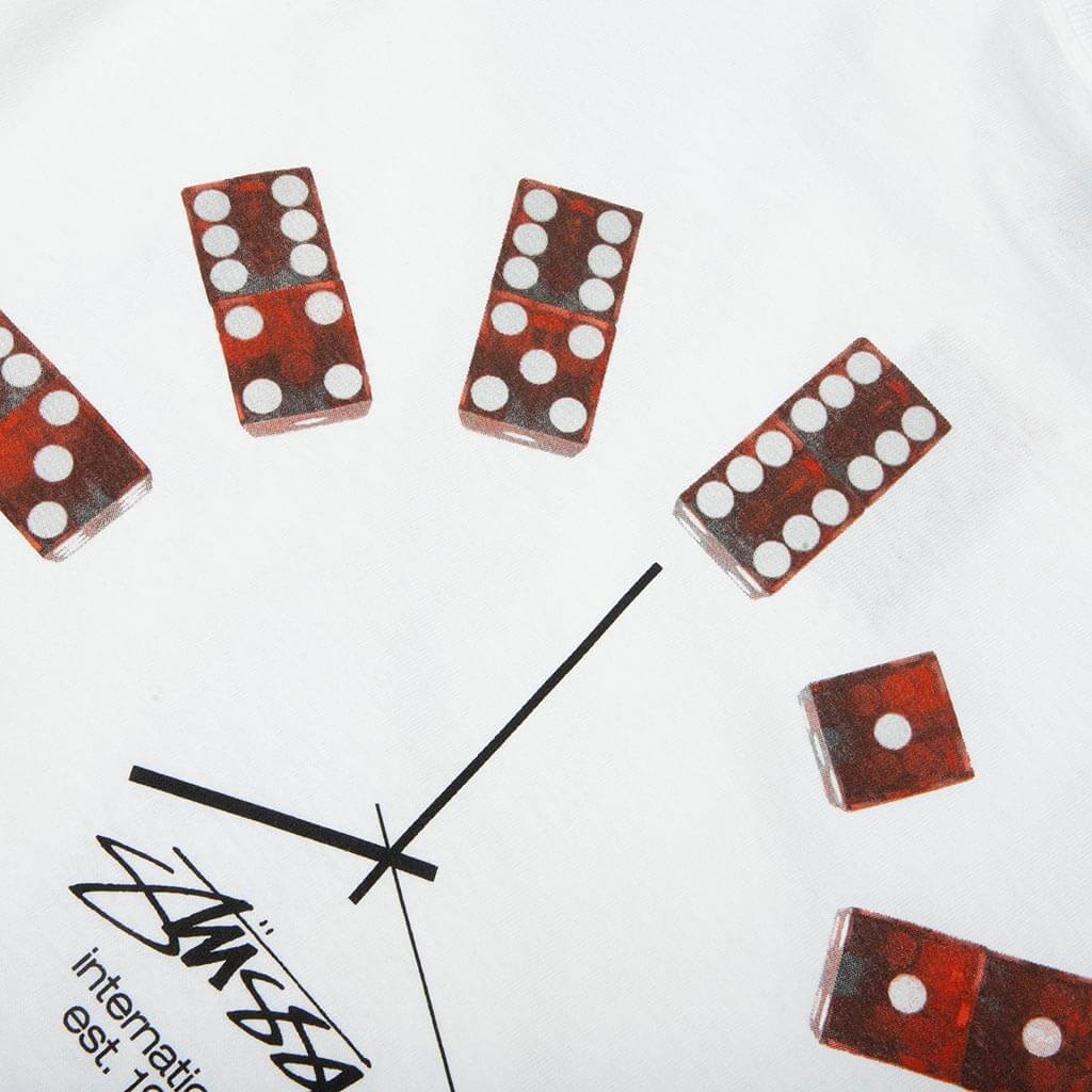 Dice Clock Tee - White