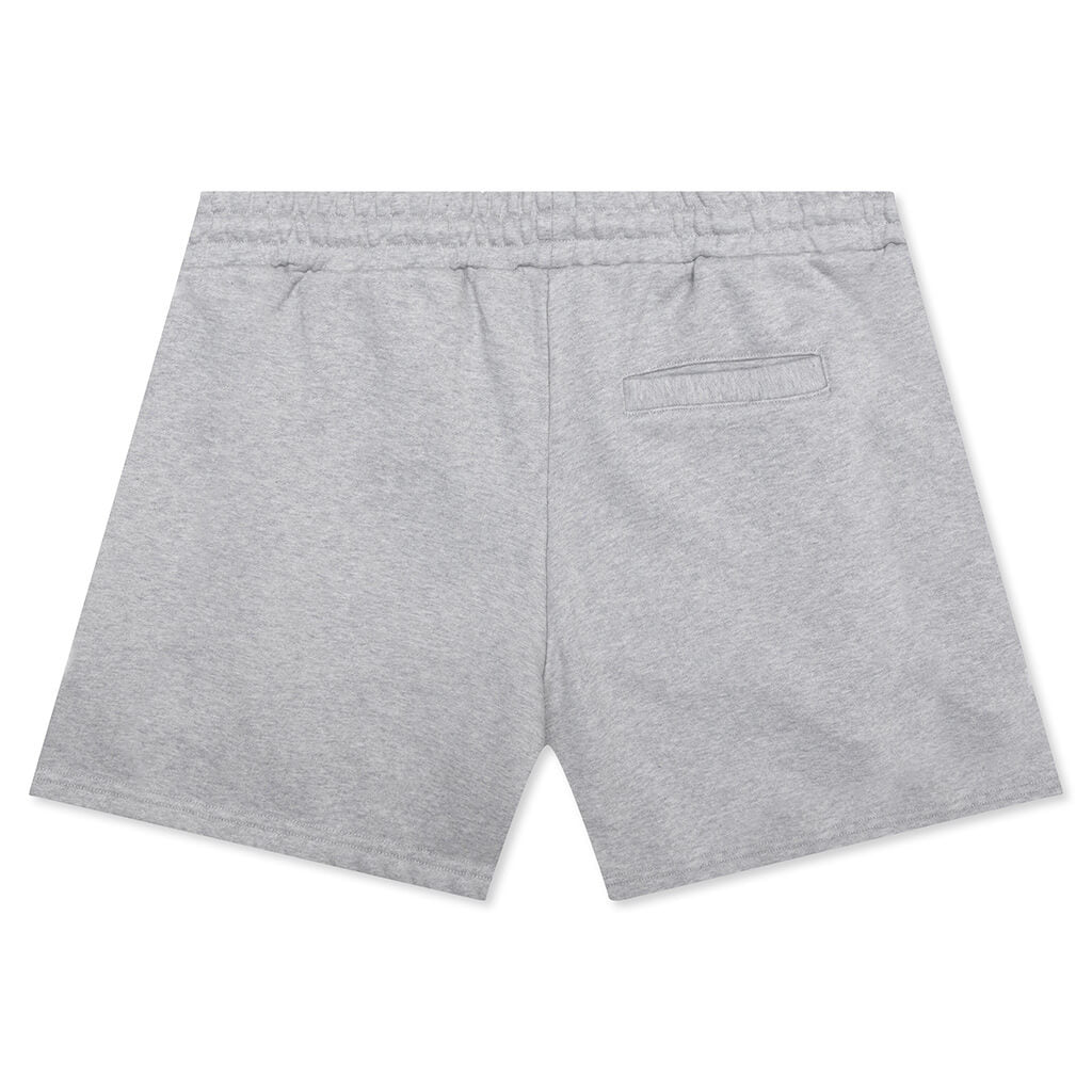 Distressed Shorts Small Logo - Heather Grey