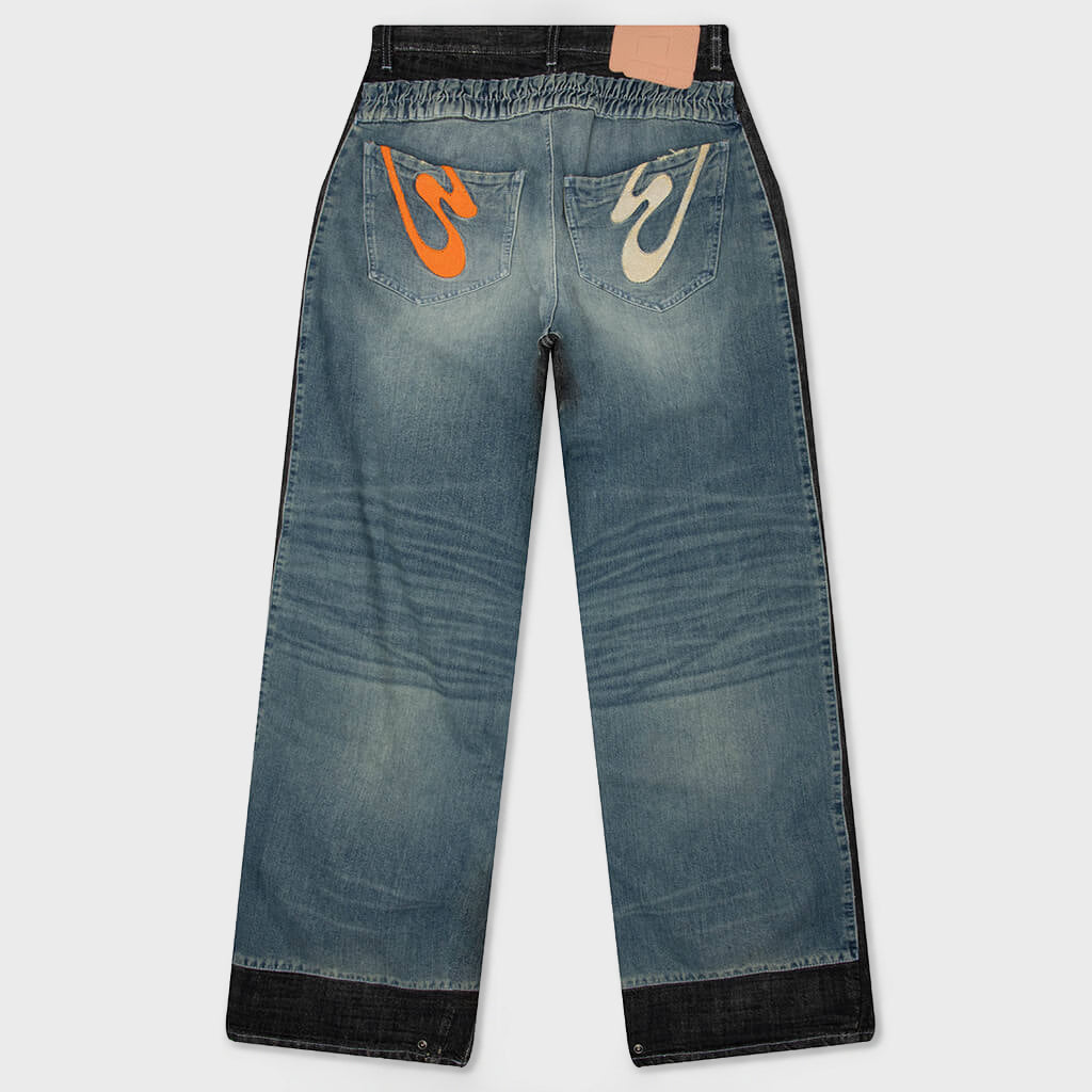 Double Leggenda Pant - Blue Wash/Black