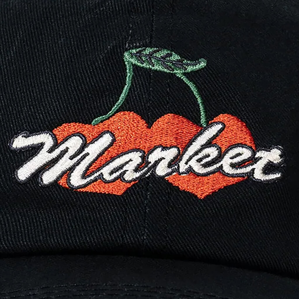 Double Cherries Trucker Hat - Pirate Black