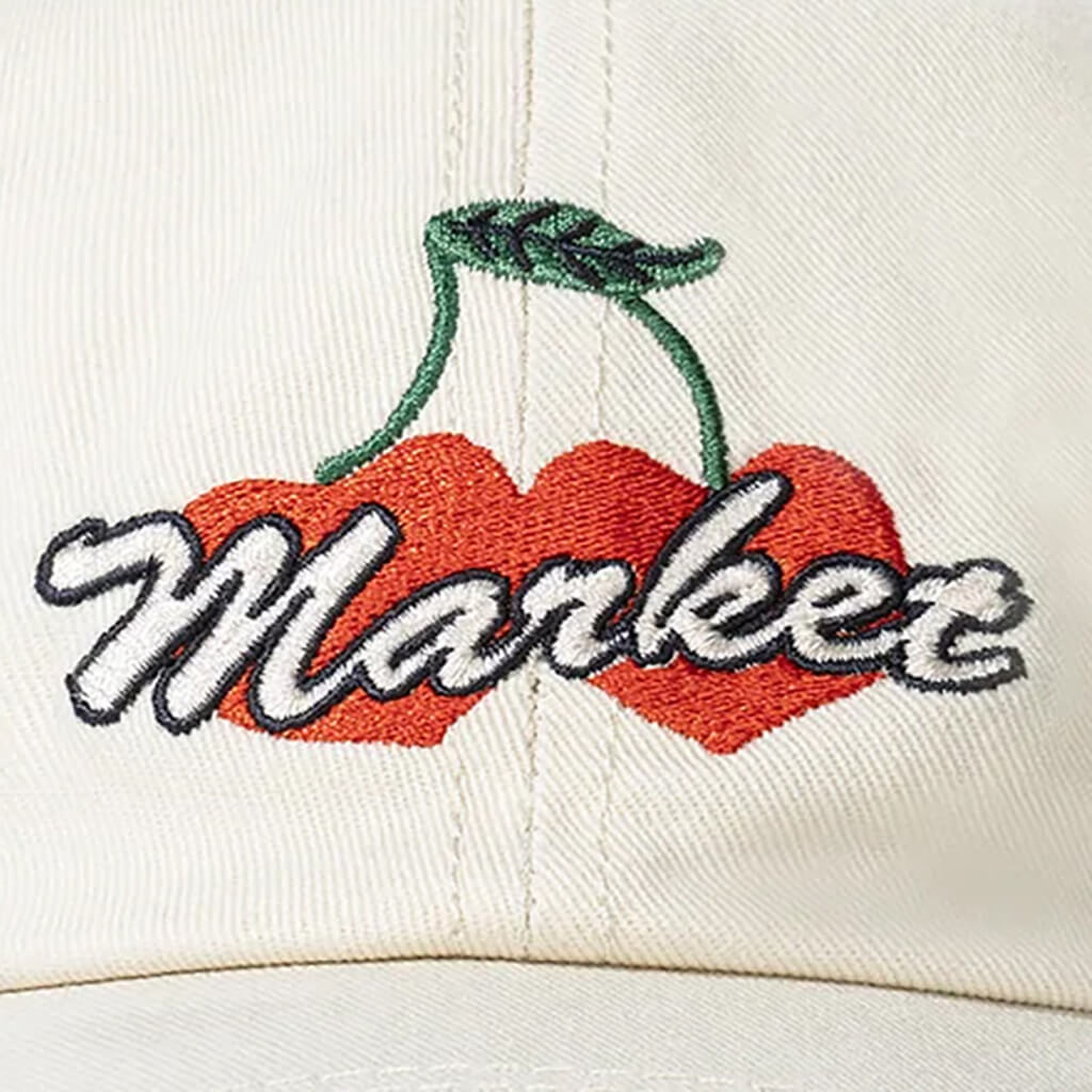 Double Cherries Trucker Hat - Unbleached Cotton
