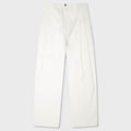 Double Pleat Trousers - Ivory