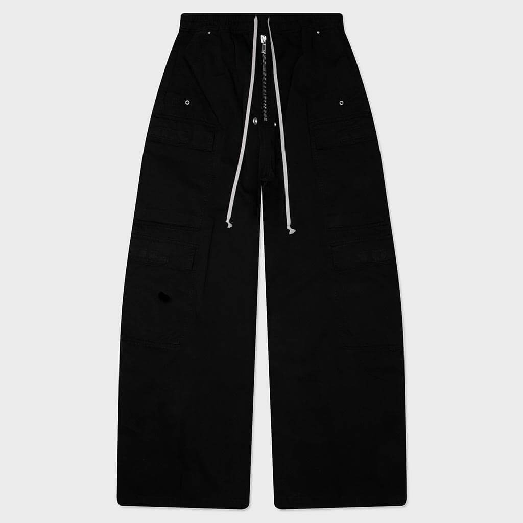 Double Cargo Jumbo Belas Pants - Black