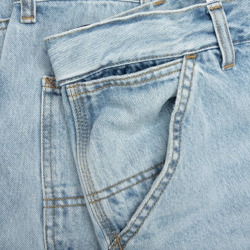 Double Knee Pant - Blue Heavy Worn Bleached