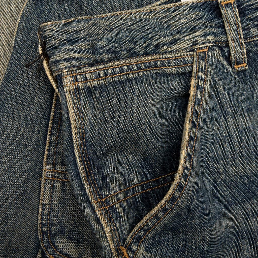 Double Knee Pant - Blue Worn Used Wash