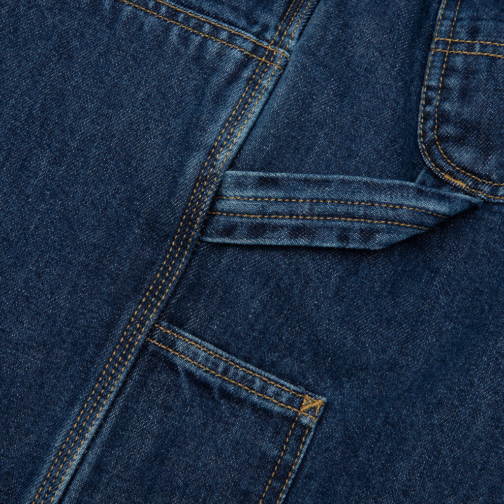 Double Knee Short - Blue Stone Washed