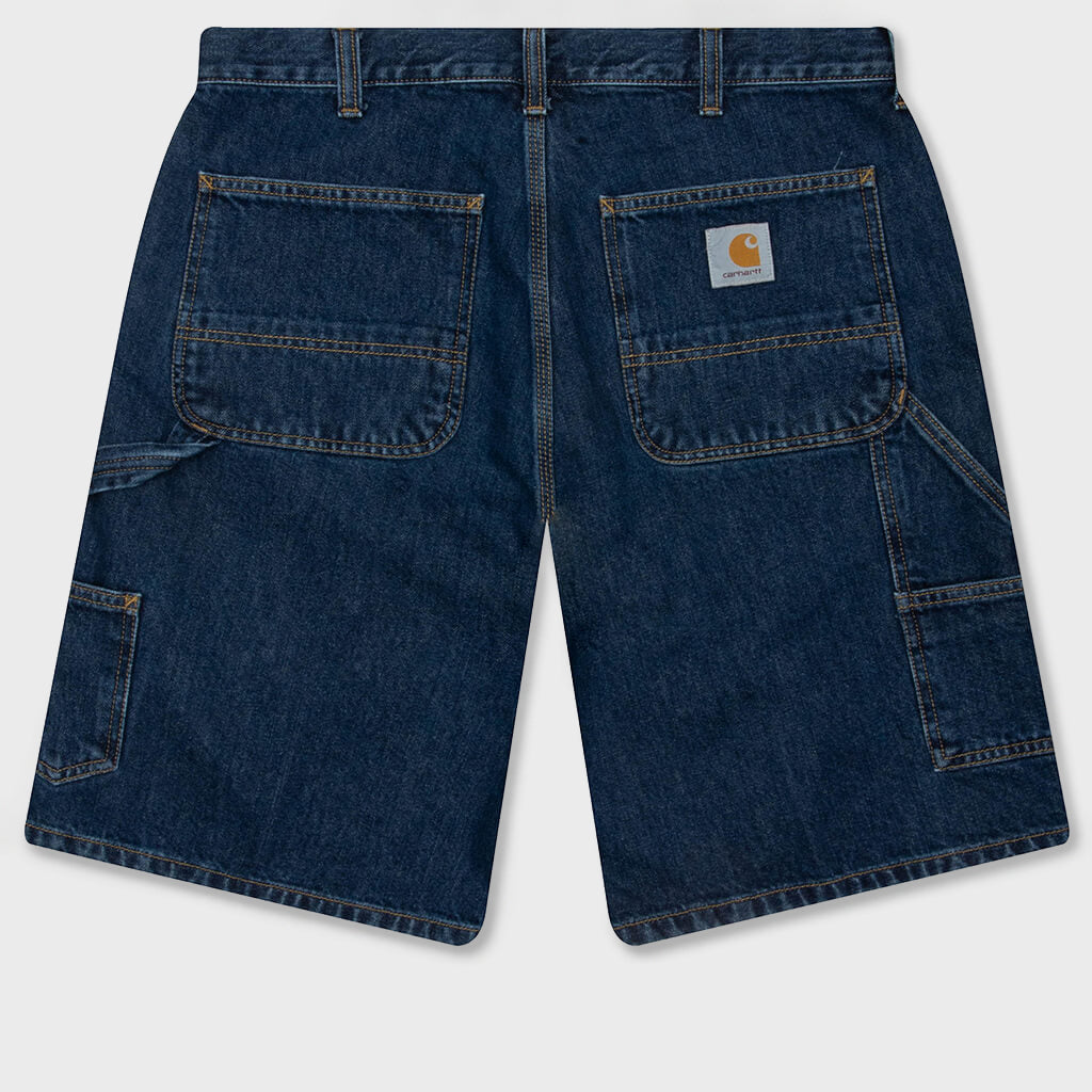Double Knee Short - Blue Stone Washed