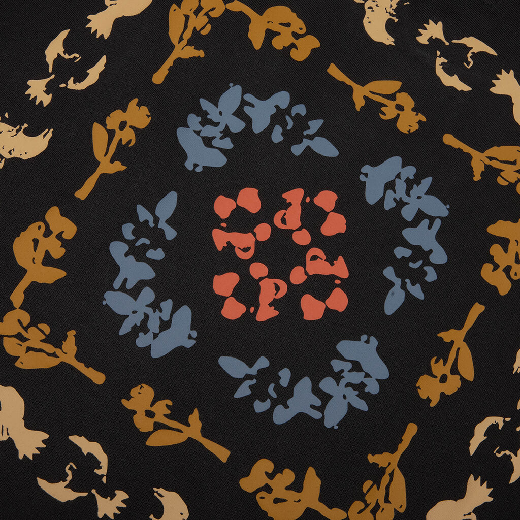 Dove Pattern Tee - Washed Black