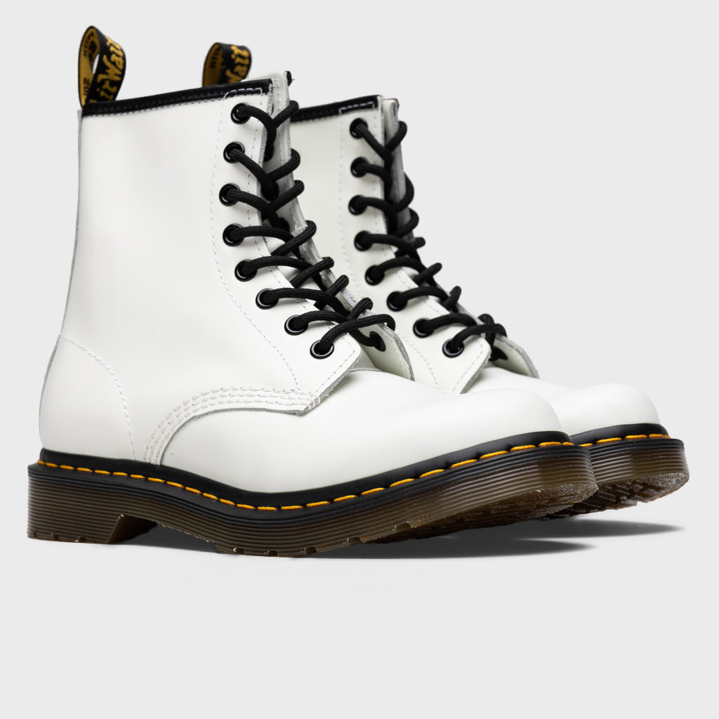 Women's 1460 Smooth Leather Boots - White