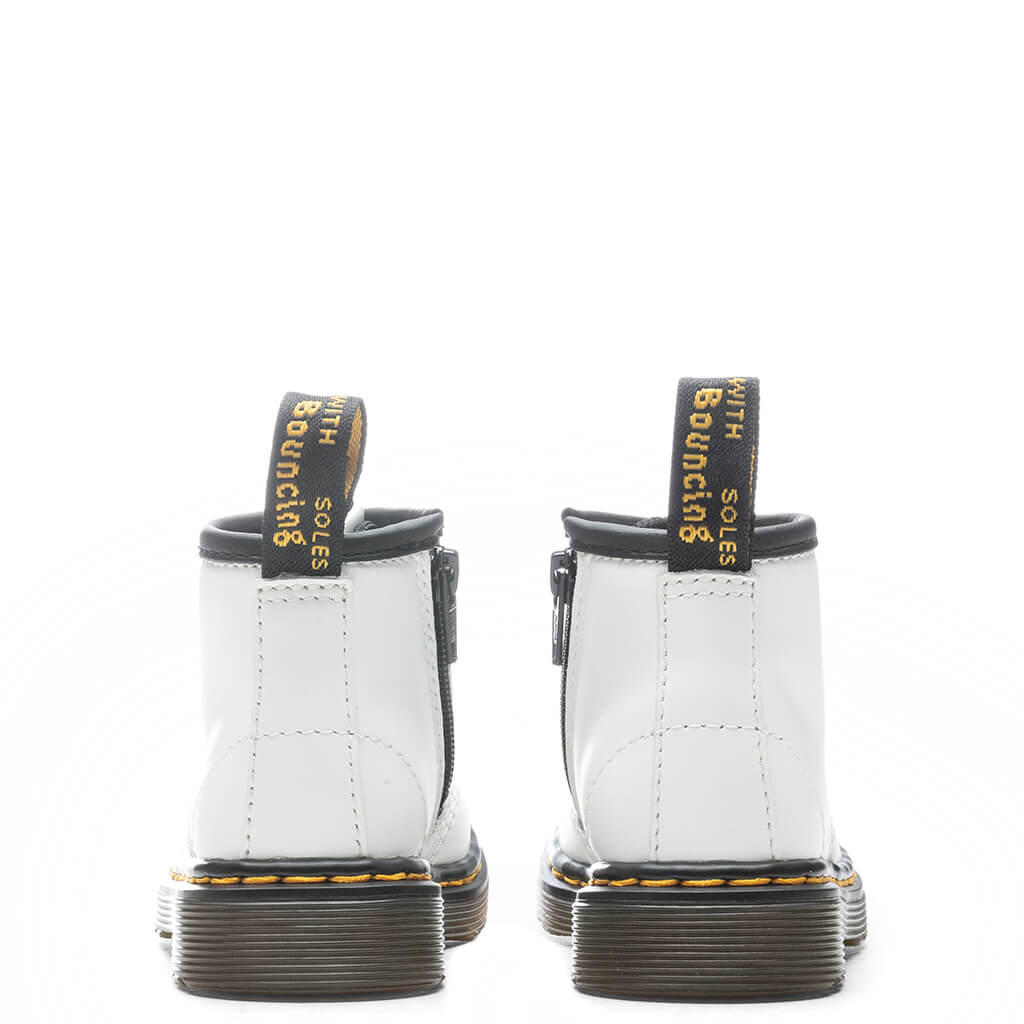 Infant 1460 Leather Lace Up Boot - White