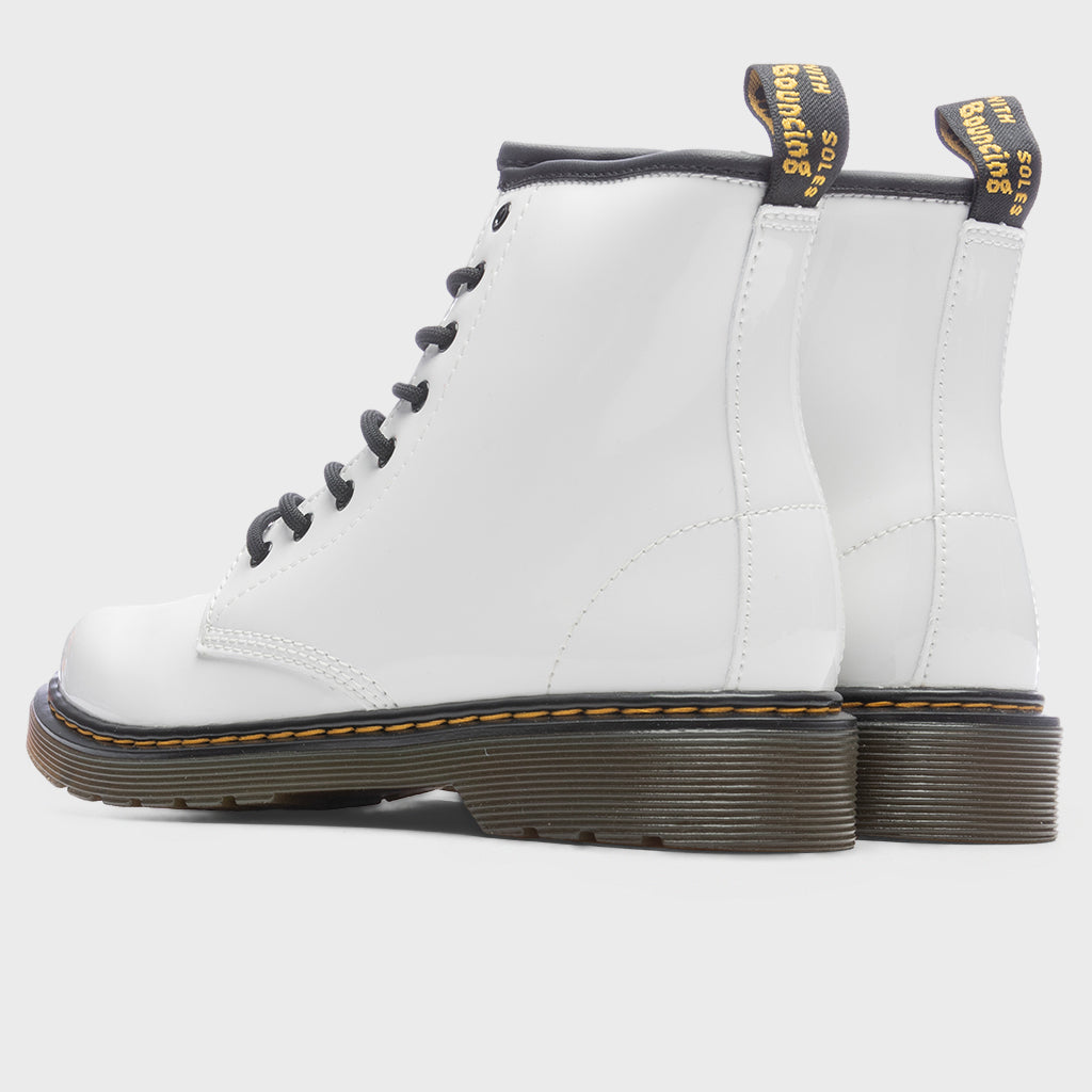 Women's 1460 Patent Leather Boots - White Patent Lamper