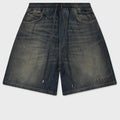Drawstring Denim Short - Sandstone