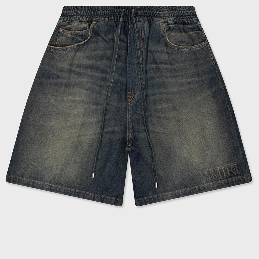 Drawstring Denim Short - Sandstone