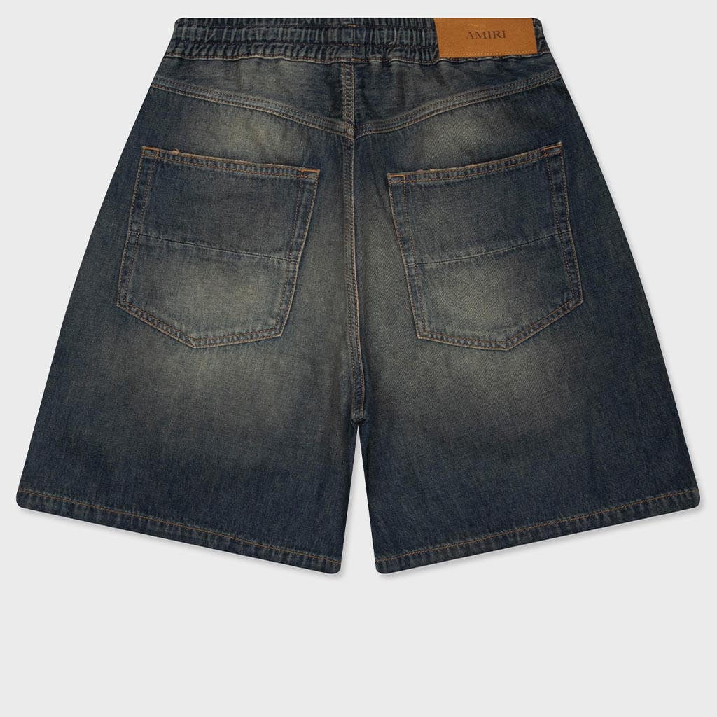 Drawstring Denim Short - Sandstone