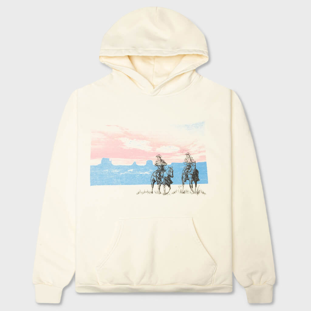 Drifting A Blue Pullover Hoodie - Bone
