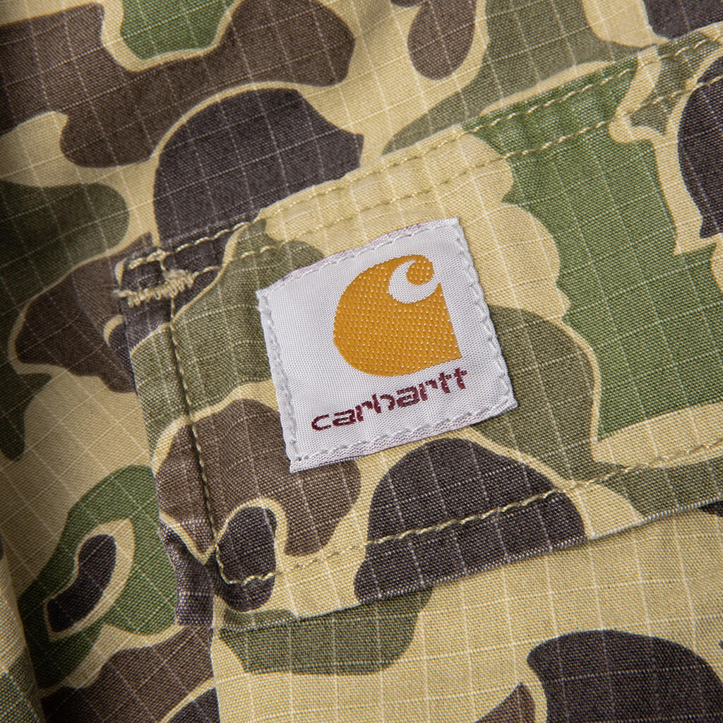 Duck Cargo Pant - Camo Duck Green Stone Washed