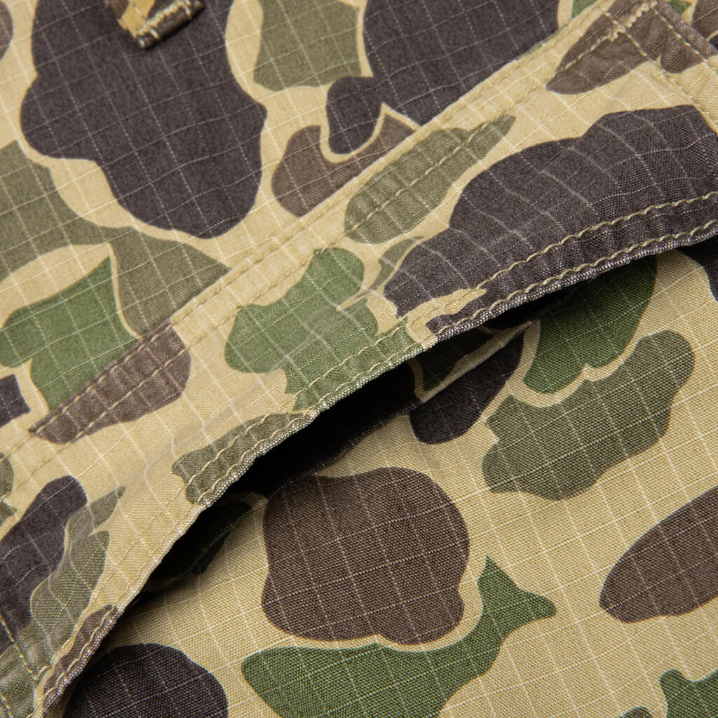 Duck Cargo Pant - Camo Duck Green Stone Washed